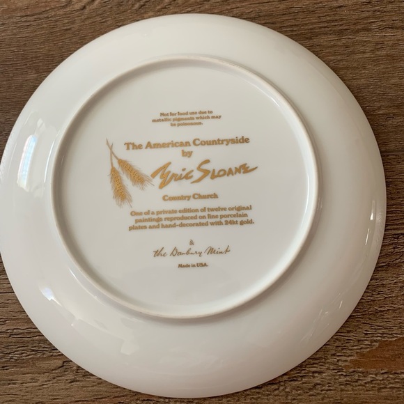 COUNTRY CHURCH Plate The American Countryside Eric Sloan... - Picture 4 of 7